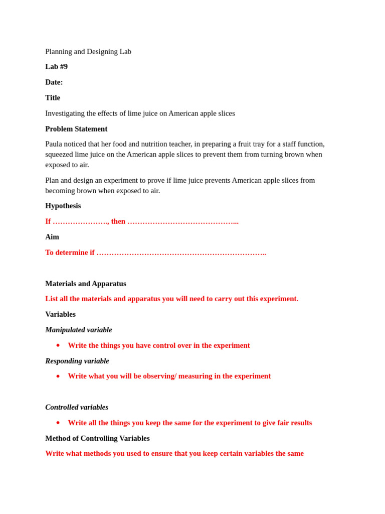 Planning and Designing Lab #9 | PDF