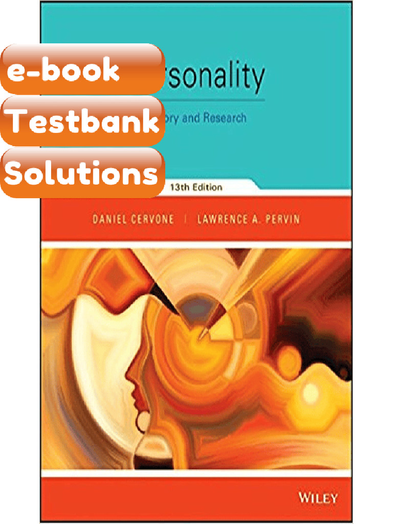 Testbank Personality Theory and Research 13th Edition Ebook Solutions ...