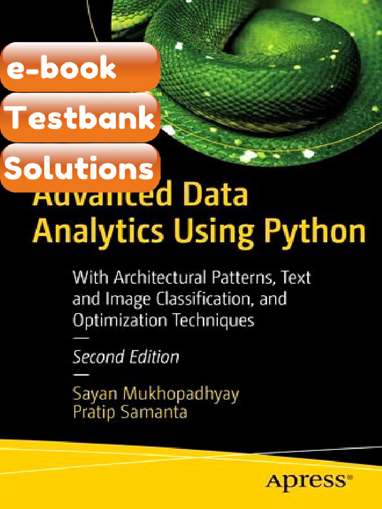 Testbank Advanced Data Analytics Using Python With Architectural ...