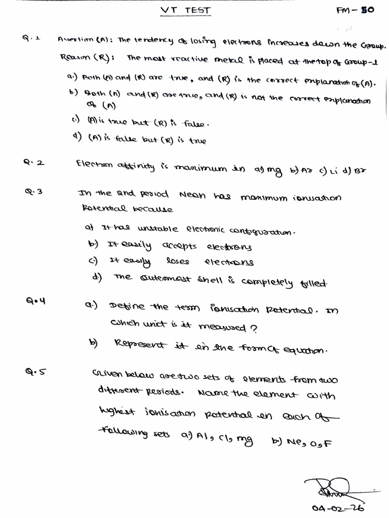Periodic Classification of Elements | PDF
