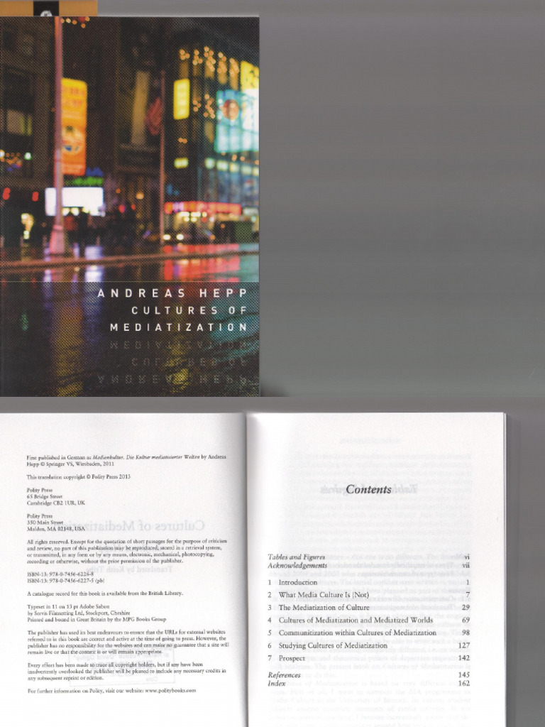 Andreas Hepp Cultures of Mediatization 2013 | PDF