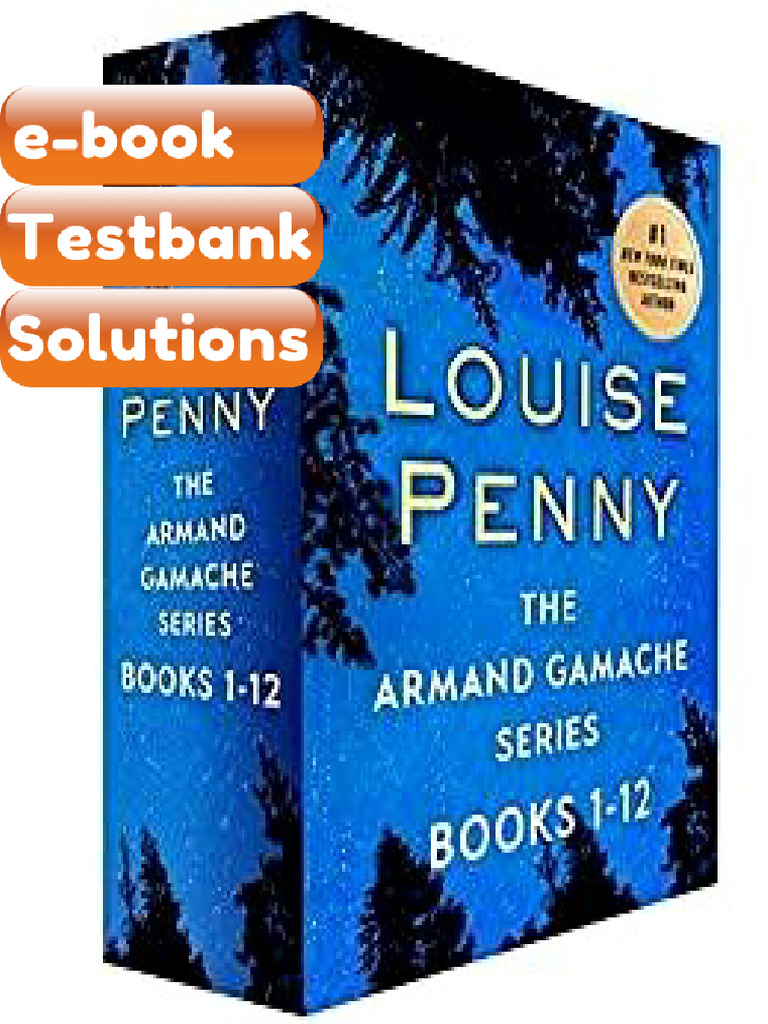 Testbank The Armand Gamache Series Books 112 Chief Inspector Gamache ...