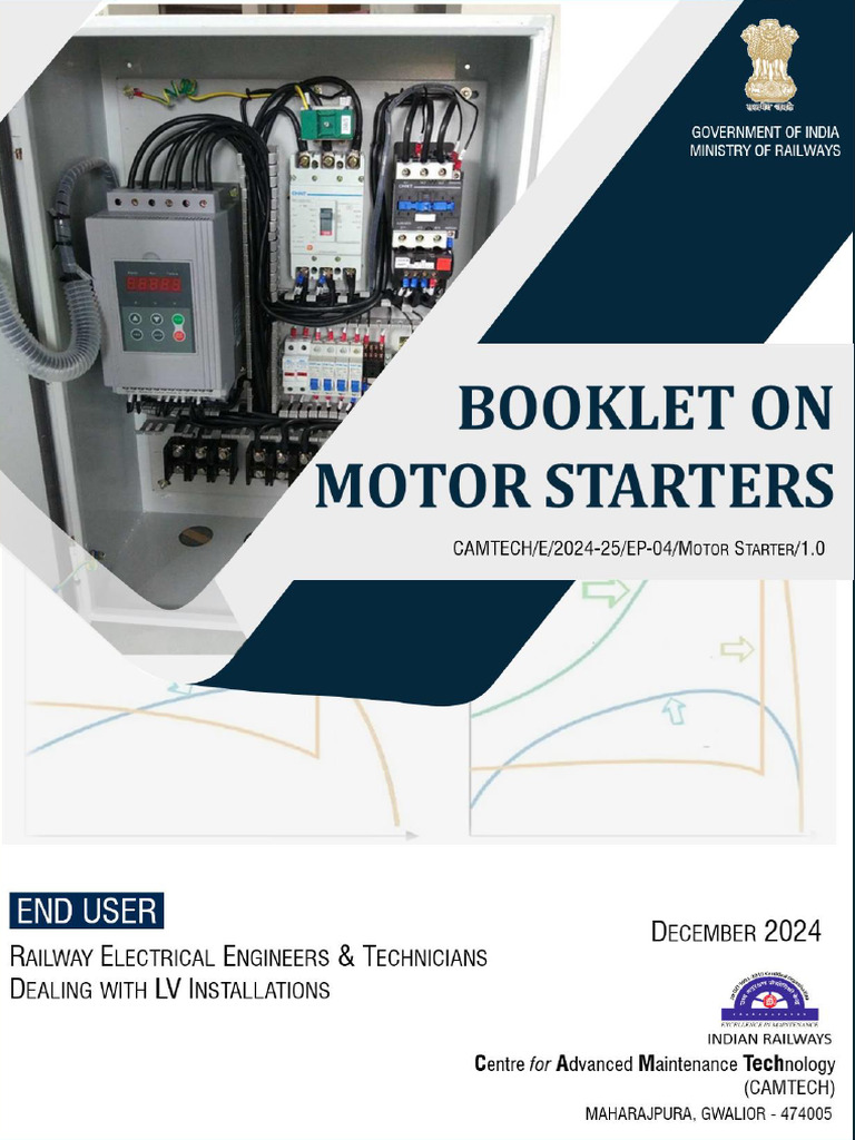 Booklet On Motor Starter English | PDF | Electric Motor | Relay