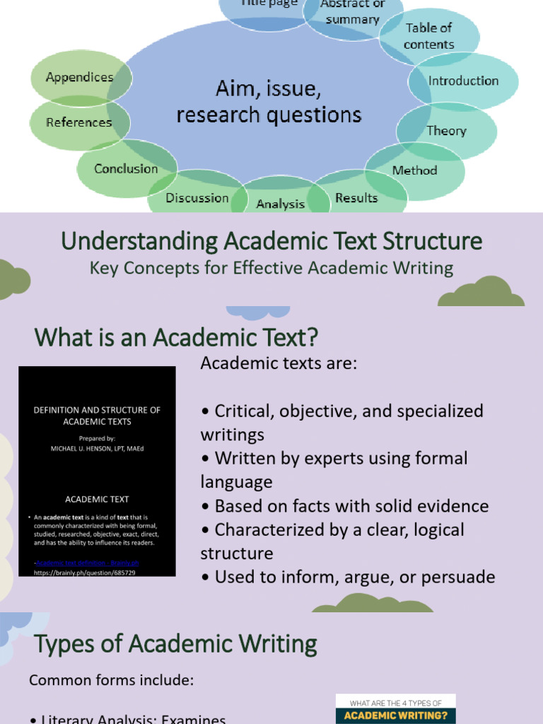 L2 - Academic Text Structures | PDF | Verb | Essays