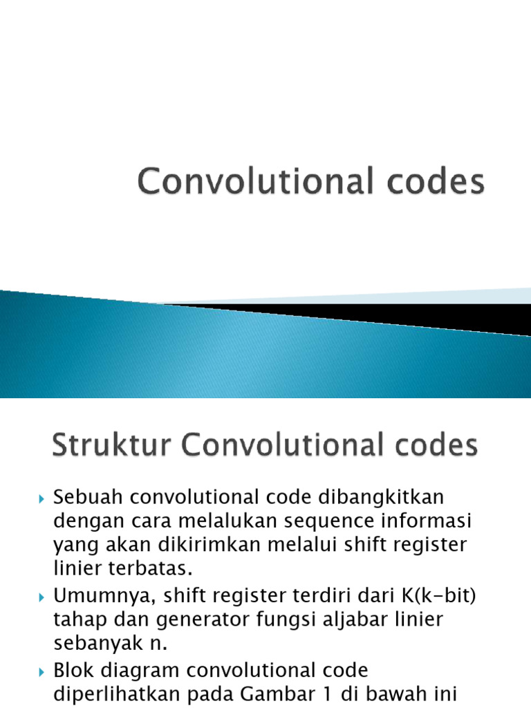 Convolutional Codes1 | PDF
