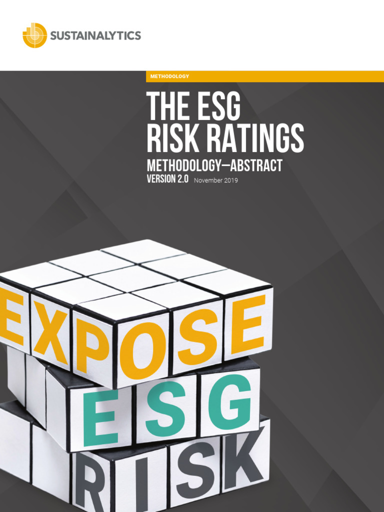 ESG Risk Rating - Methodology Abstract - Nov2019 | PDF | Risk ...