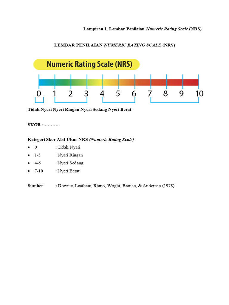 Skala Ukur (NRS) | PDF