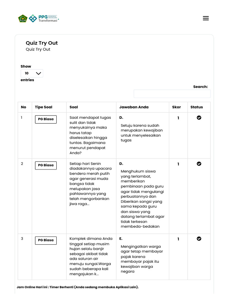 Try Out 9 | PDF