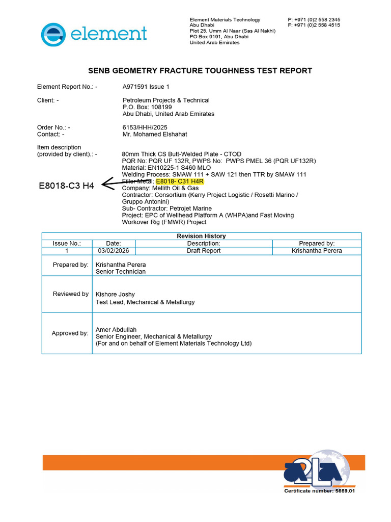 A971591 Issue 1 Ctod Draft - Uf 132r | PDF | Fracture | Applied And ...