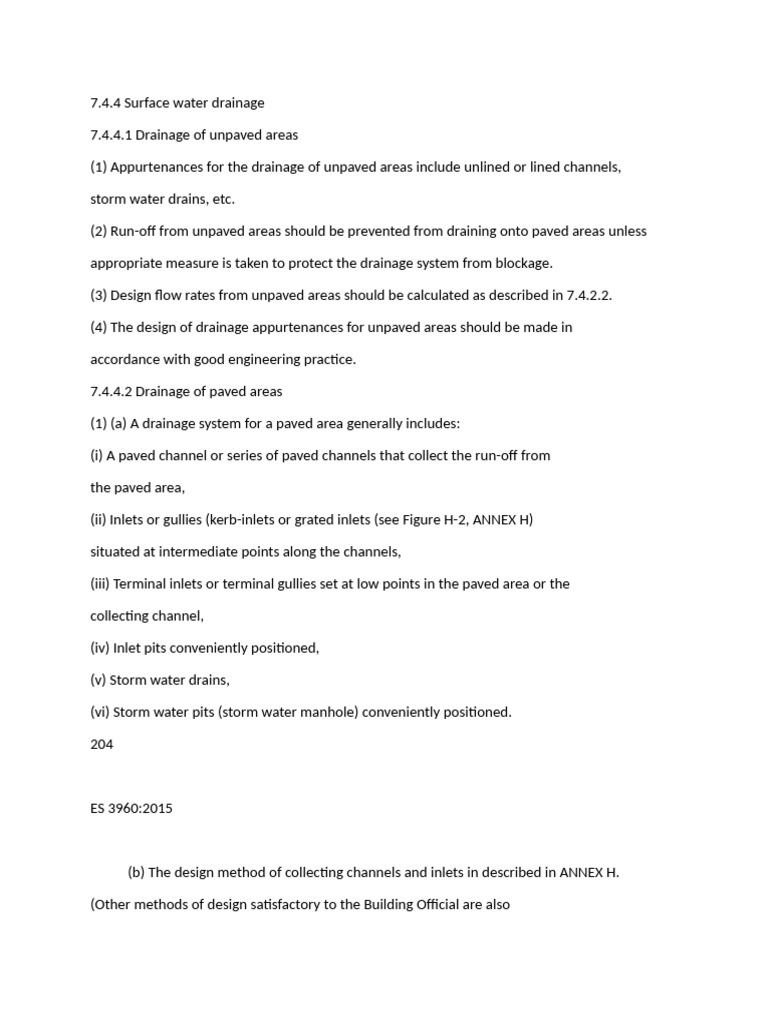 7.4.4 Surface Water Drainage | PDF | Storm Drain