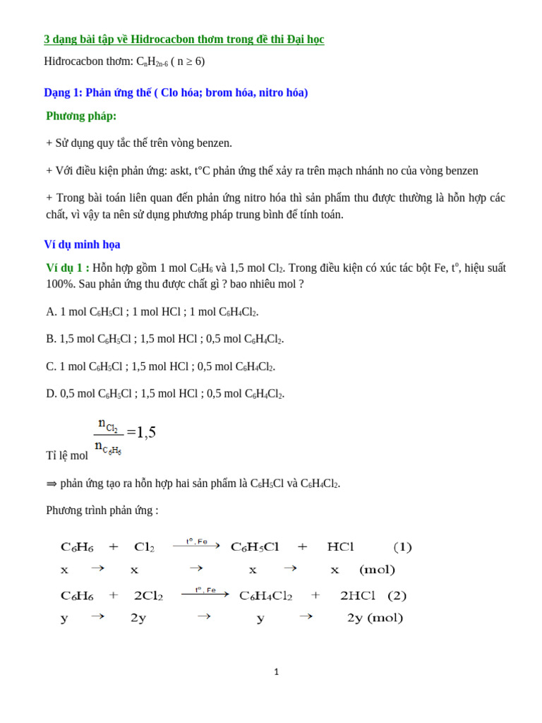 BT Ve HC Thơm | PDF