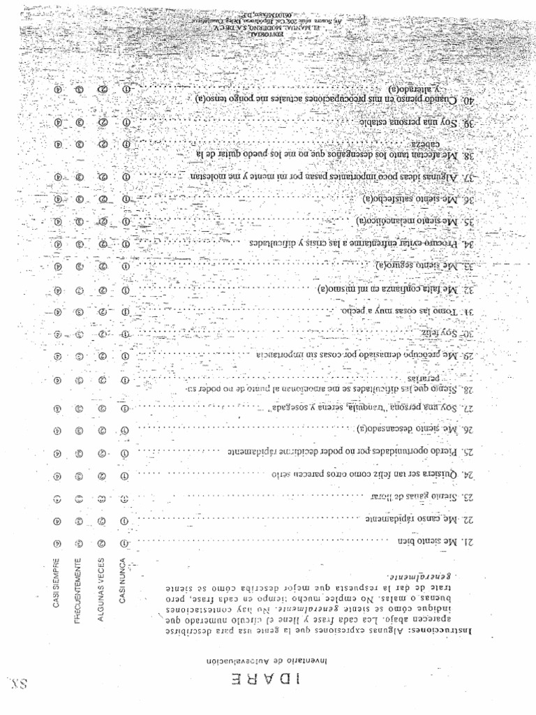 Test Idare - Bdi | PDF