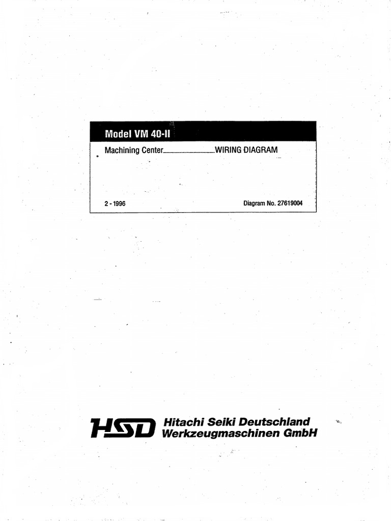 Warning Diagram Hitachi Seiki | PDF