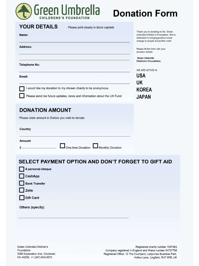 Donation Form | PDF
