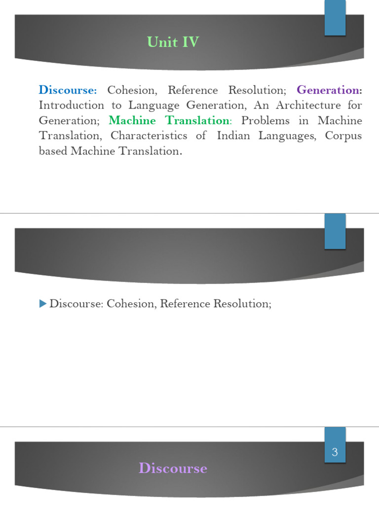 Unit 4 NLP | PDF | Translations | Semantics