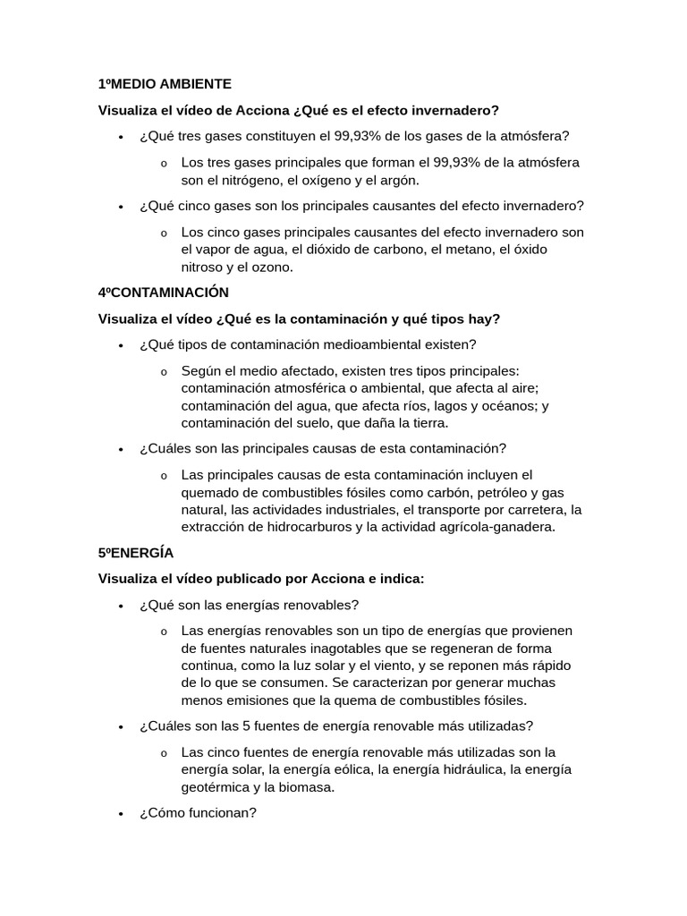 Sostenibilidad Retos Ambientales | PDF | Contaminación | Gases de ...