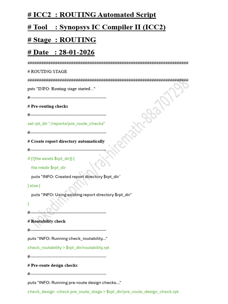 Routing ICC2 Commands | PDF | Digital Electronics | Electronic Design ...