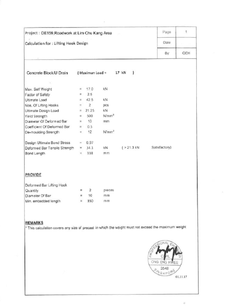 Lifting Hook Design | PDF