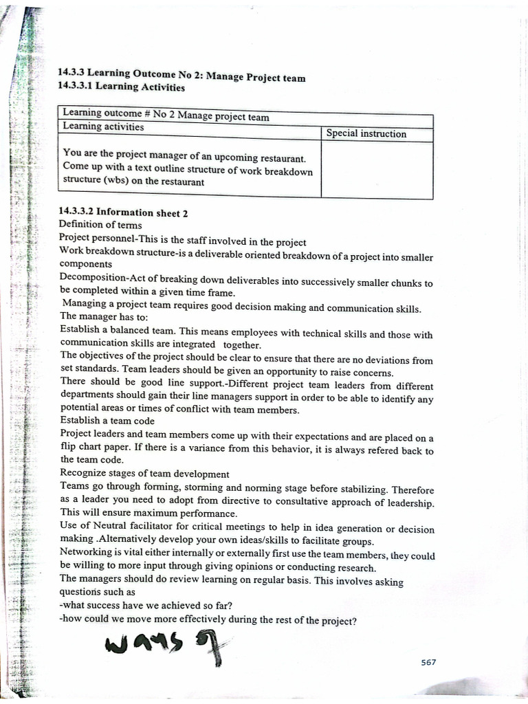 Project Management Notes | PDF