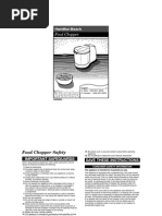 Download Hamilton Beach Food Chopper by Tom SN9927893 doc pdf