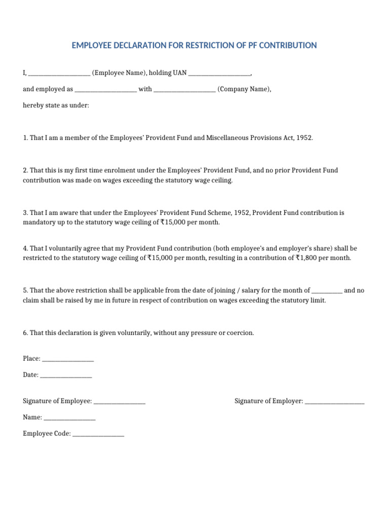 Declaration | PDF