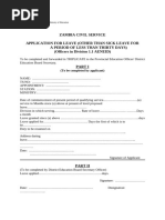 Local Leave Application Form | PDF