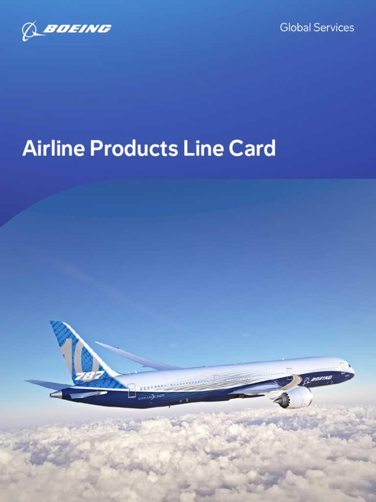 Boeing-airline-line-card-march-2024 | PDF | Avionics | Lubricant