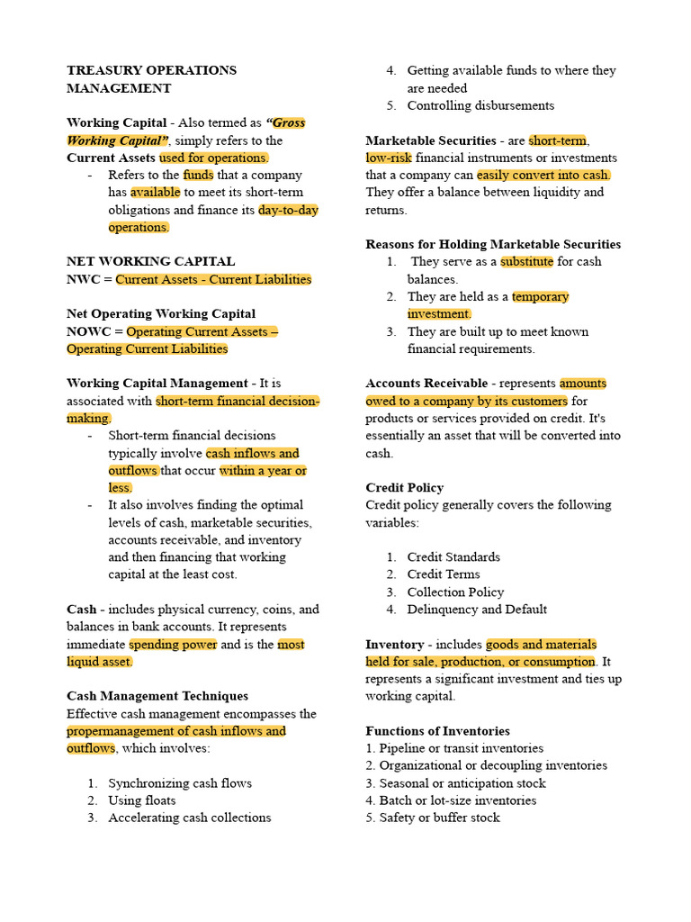 Treasury Operations Management | PDF | Clearing (Finance) | Bonds (Finance)