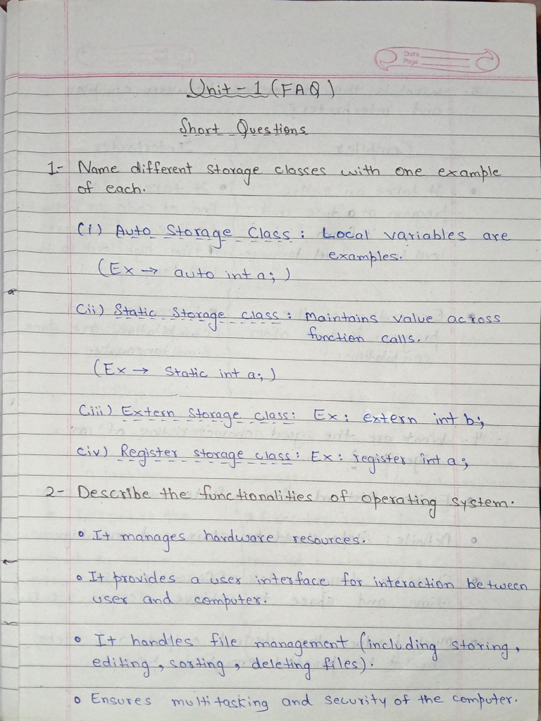 Unit 1 (Sol) | PDF