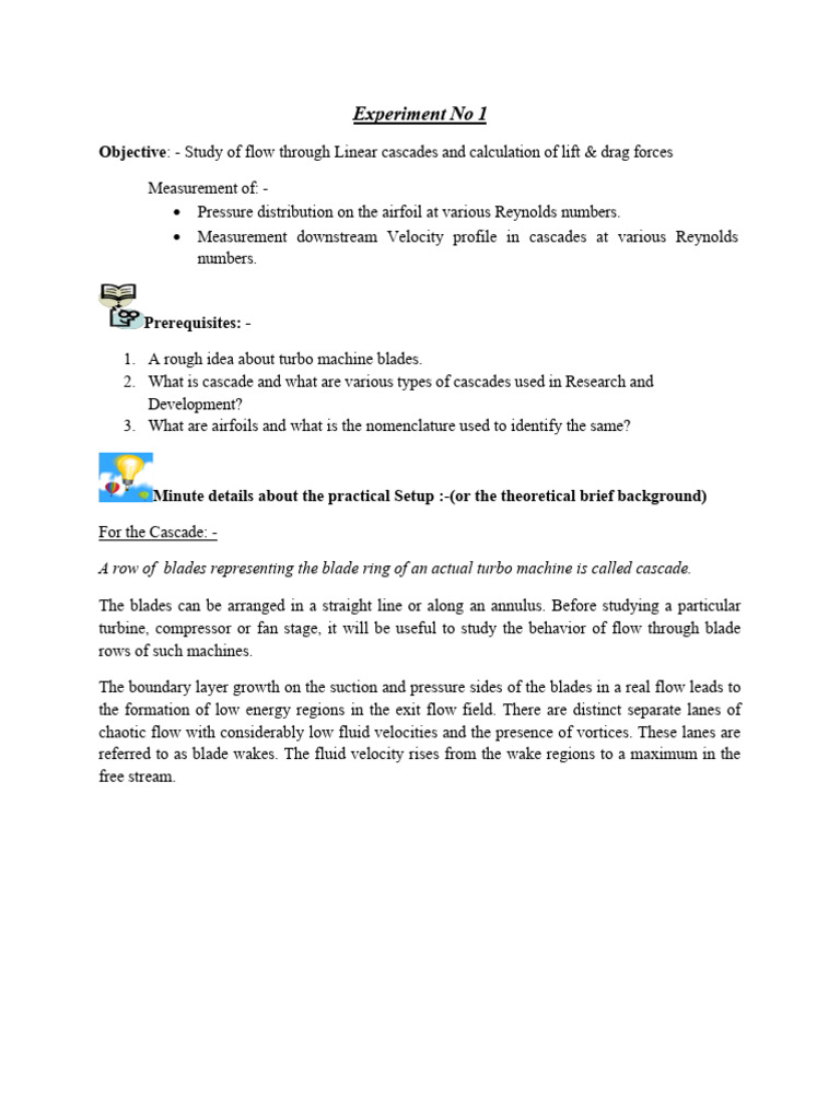 Expt 1 | PDF | Wind Tunnel | Lift (Force)