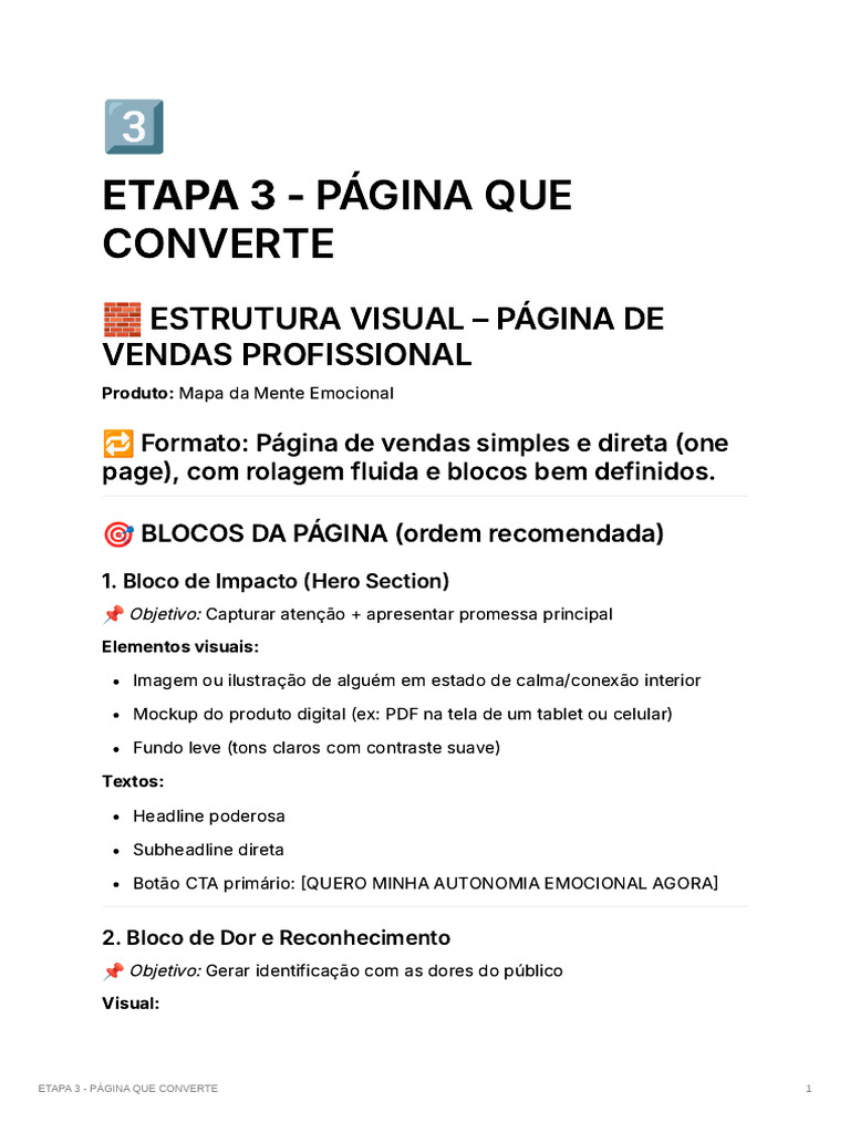 Etapa 3 - Pgina Que Converte | PDF | Emoções | Imagem