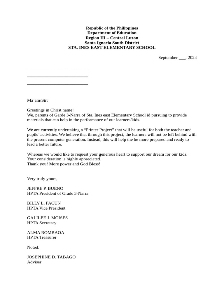 Solicitation Printer | PDF