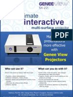 Interactive Multi-Surface Projector (Genee View SX 22i)