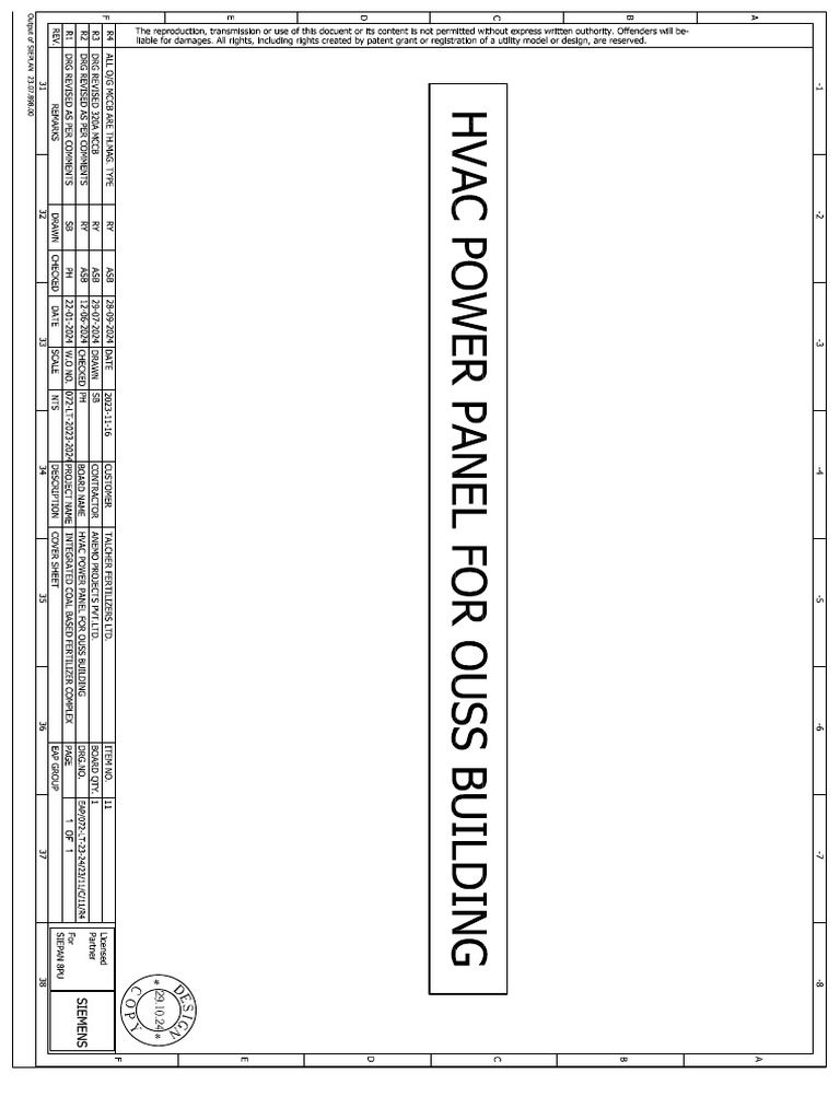 Hvac Main Panel Ouss Building | PDF | Switch | Relay