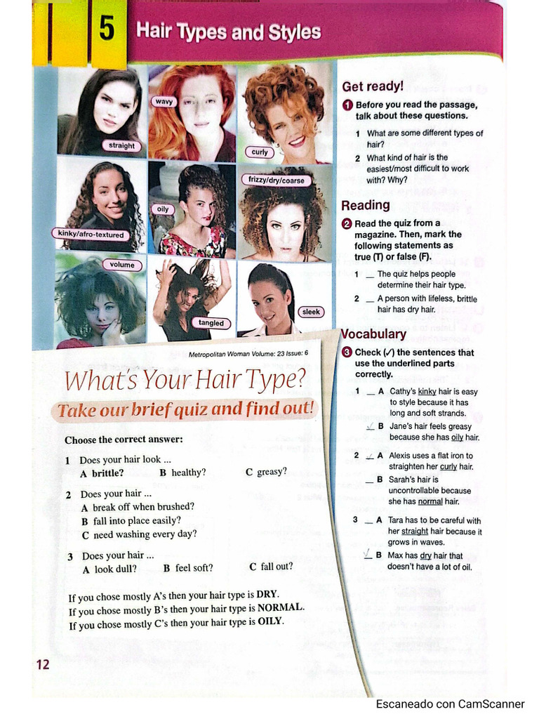 Hair Types and Styles | PDF