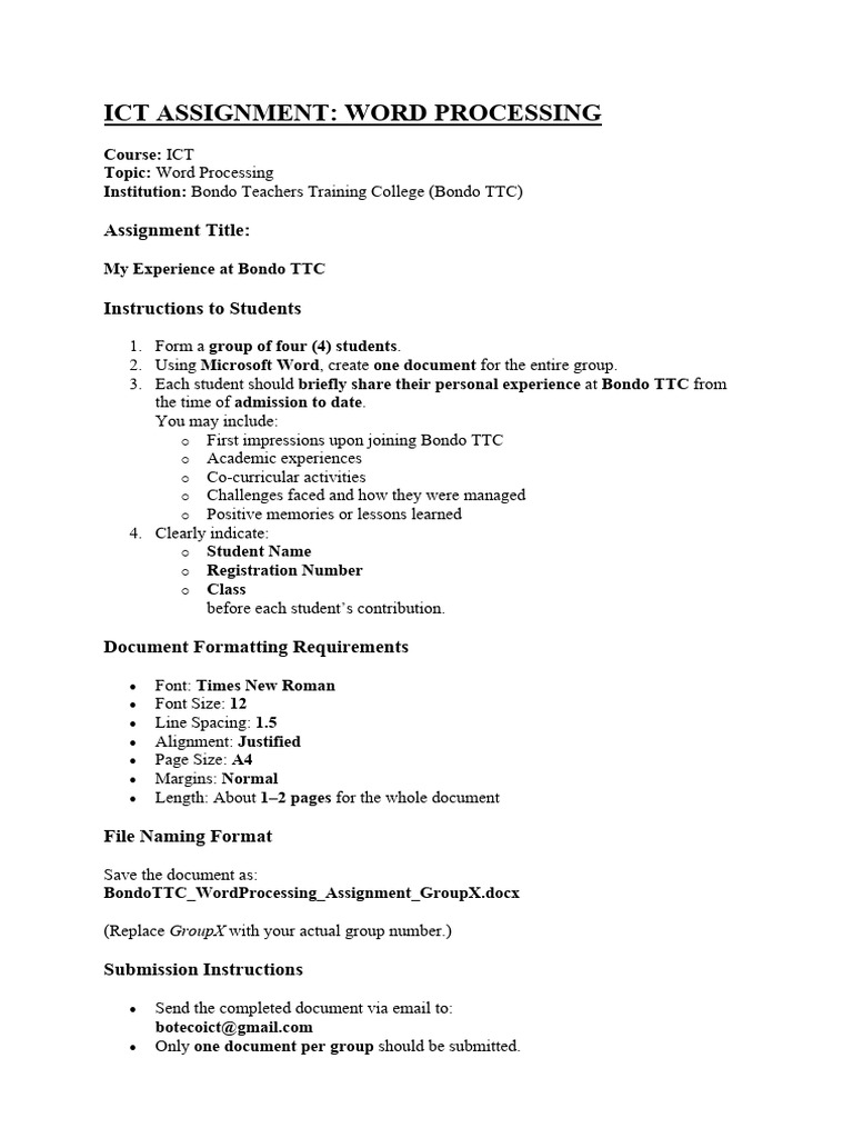 Ict Assignment | PDF