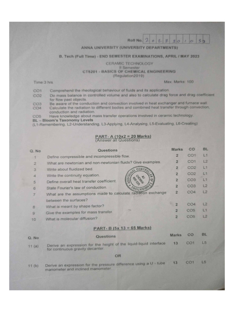 BCE Sem 2 QP | PDF