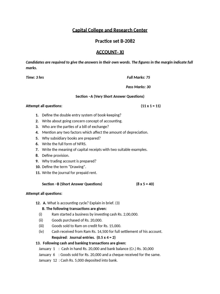 Practice Set B 2nd Term | PDF | Debits And Credits | Banks