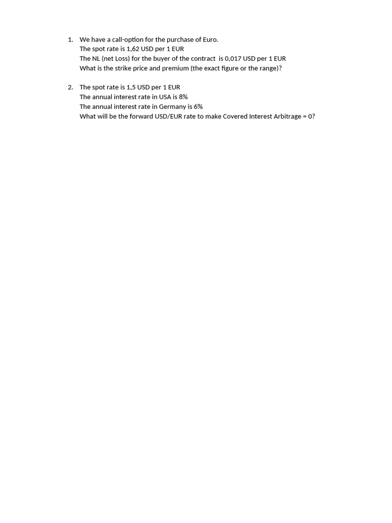 Forward Option | PDF