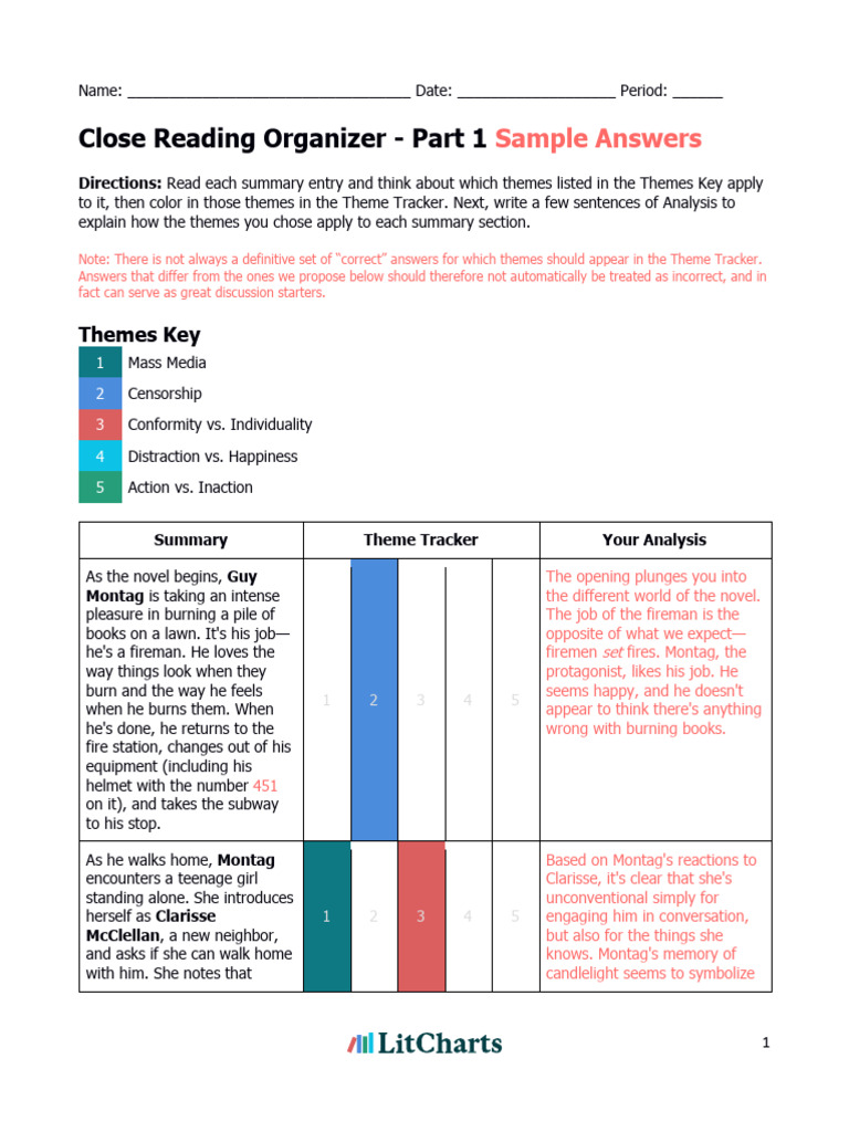 Part 1 Reading Sample Answers | PDF