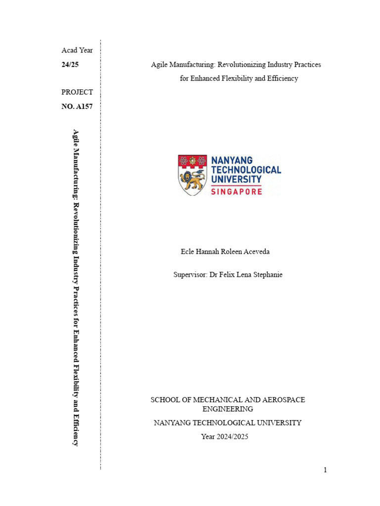 Sample 1 Agile manufacturing_FYP | PDF | Agile Software Development ...