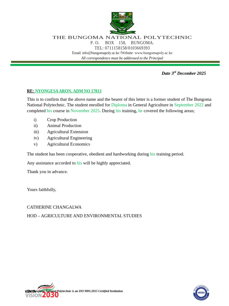 Reccomendation Letter | PDF