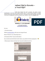 Bagaimana Membuat Mp3 To Karaoke