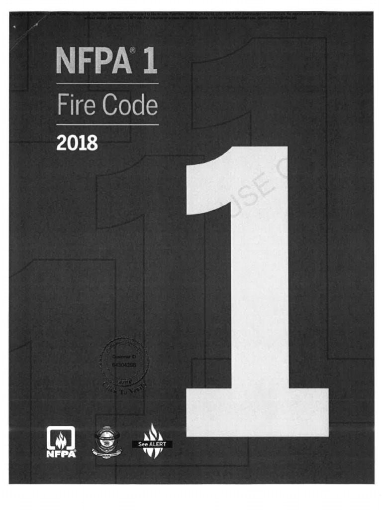 NFPA 1-2018 - Extrait Annoté Protection Incendie - MD | PDF