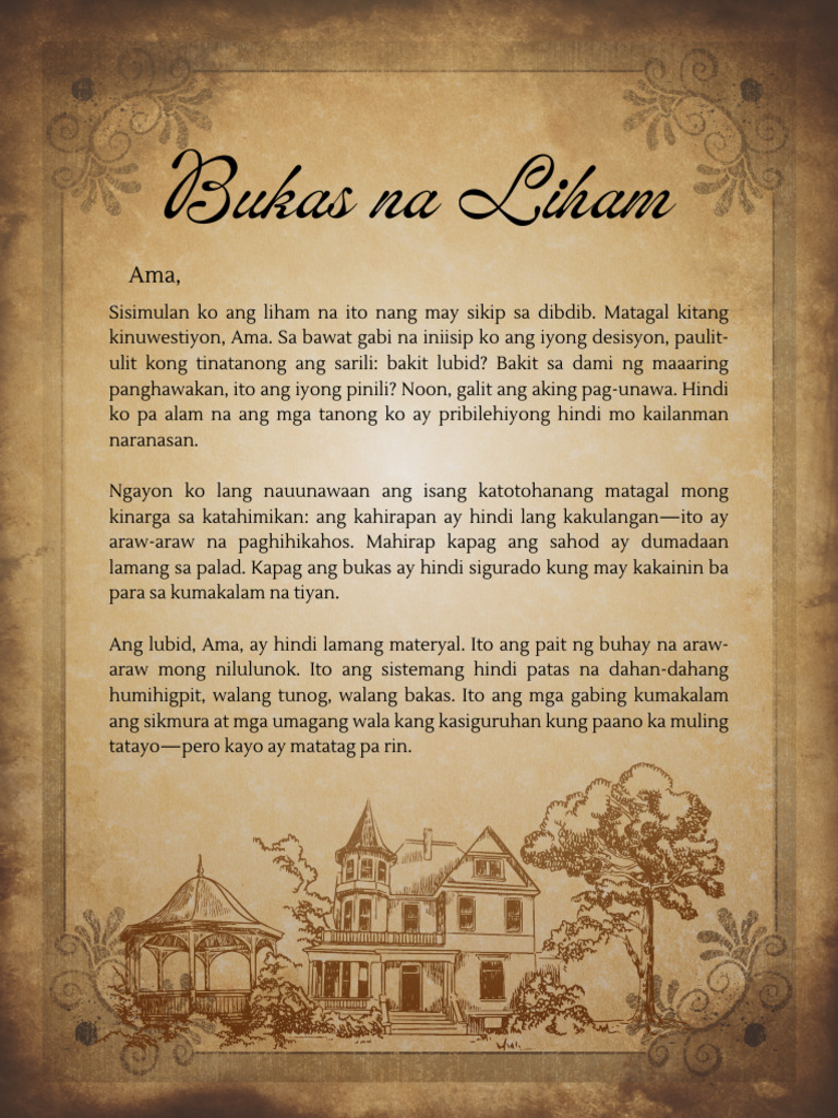 Bukas Na Liham - Ang Lubid | PDF