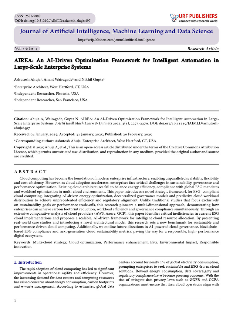 AIREA: An AI-Driven Optimization Framework For Intelligent Automation ...