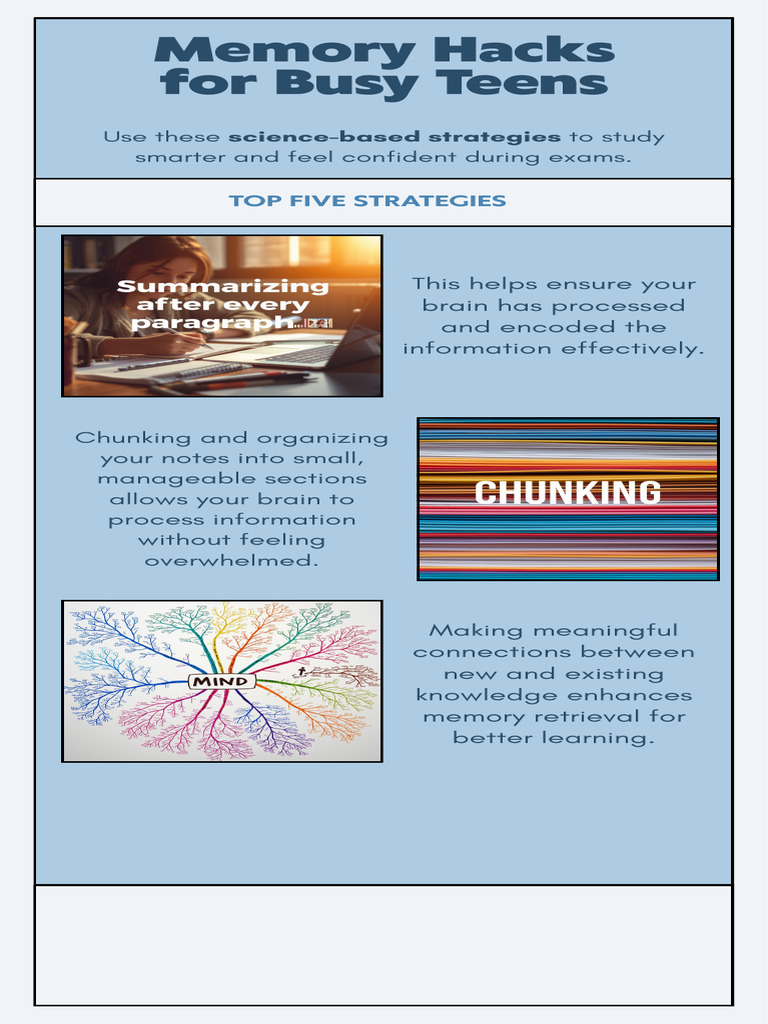 Infographic - Memory Hacks | PDF