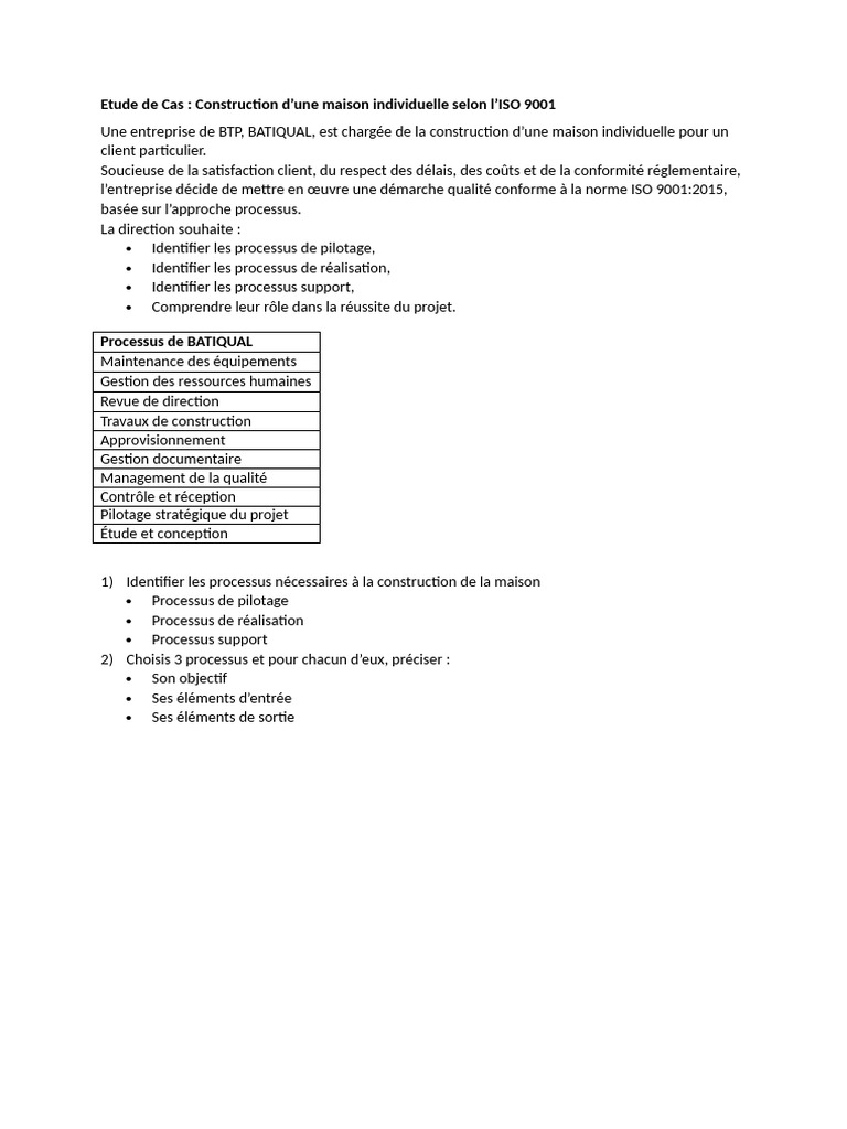 Etude de Cas | PDF