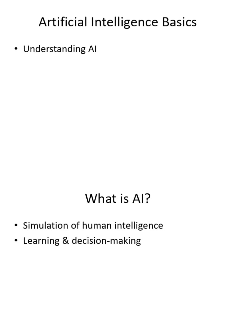 AI Basics | PDF