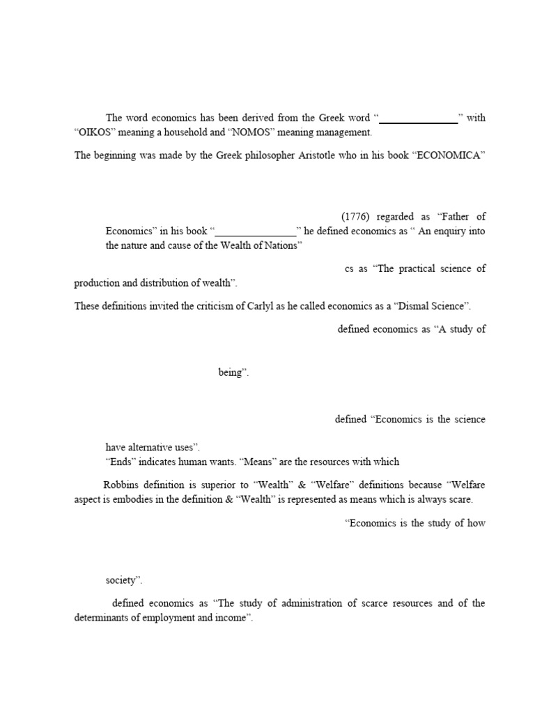 AEC 101 Full Notes | PDF | Demand | Elasticity (Economics)